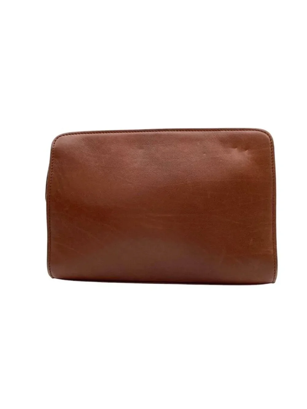 Balenciaga Clutch Leather Brown Gold Gentleman Business Ceremonial Occasions